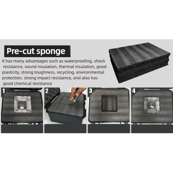 Customizable Outdoor Photography Trolley Box 526x361x258mm with EVA Foam