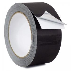 China Black Lacquered Aluminum Foil Tape With Solvent Acrylic Adhesive on sale