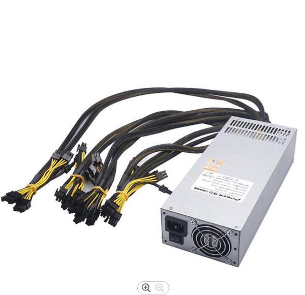 Cheap Ethereum Bitcoin Asic Miner Power Supply , 2500 Watt Psu For 8 GPU Eth Rig for sale