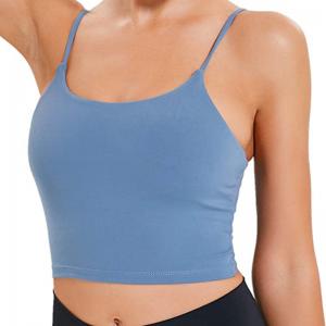 Quality Plus Size Longline Sports Tops Ladies , Knitted Supportive Longline Sports Bra wholesale