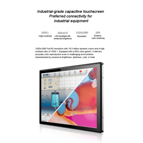 19 inch Wholesale Ip65 Waterproof Monitor Open Frame Rear-mount Touch All-in-one Industrial Control Computers