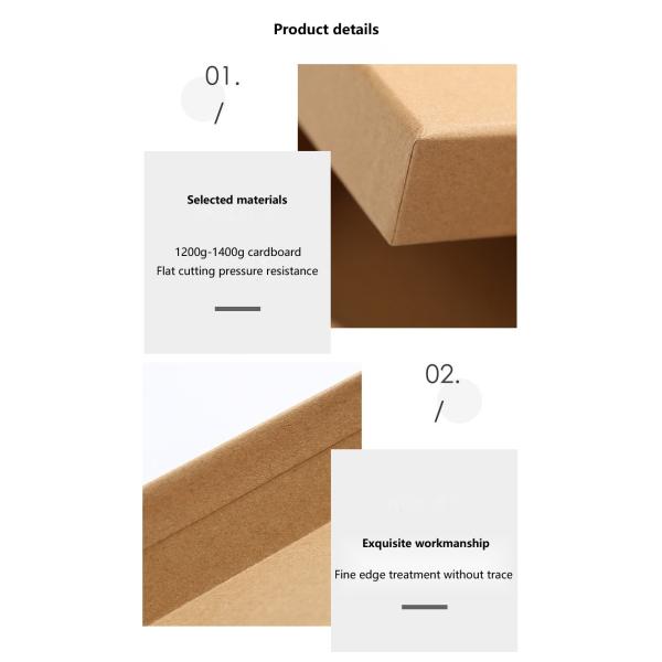 13*7*6cm Kraft Custom Paper Packaging Box For Gift 4c Print