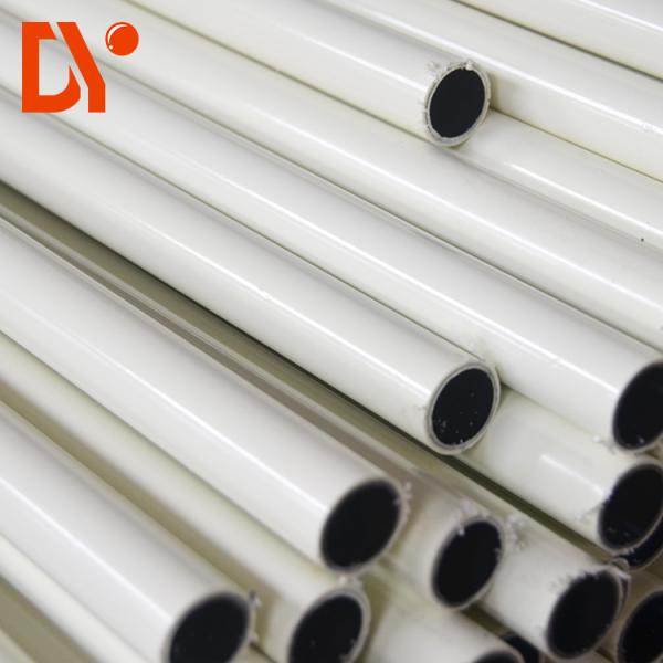 Anti Static Plastic Coated Steel Tube Round Shape Stable Structure For Assembly Line