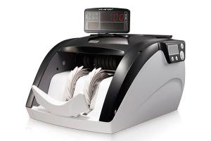 China High Speed 2 Pockets Bank Exchange Usage Mixed Notes Counter Machine With Currency Detection on sale
