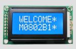 8*2 Character LCD Display Module Monochrome LCD Module Parallel Negative White