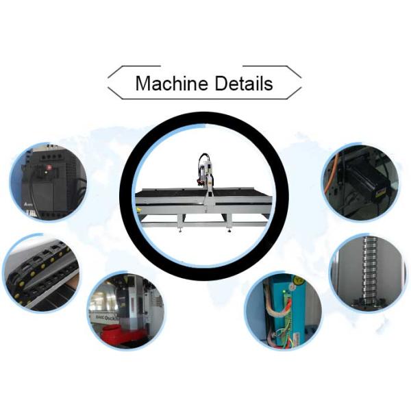 9.0 KW Air Cooling Spindle CNC 3D Router Milling Machine For Carving Harder Materials