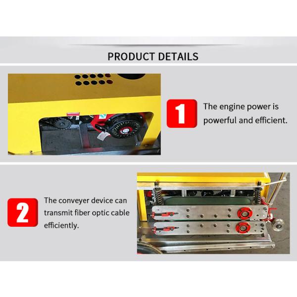Laying Power Fiber Optic Cable Tools Pulling Winch Gas Cable Hauling Machine