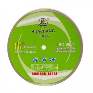 China Cold Press 16inch '400×2.6/3.4×10×25.4mm Continuous Rim Diamond Blade For For General Purpose ,Ceramic on sale