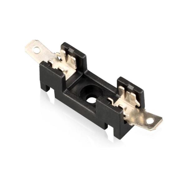 Cheap 300V 6x30mm PCB Mount Fuse Holder / 30A Fuse Block With 6.4 Quick Connect Terminal for sale