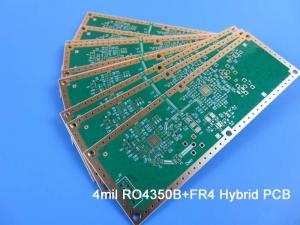 Quality Hybrid PCB Rogers RO4350B and  High Tg FR-4 4-Layer 1.0mm Mixed PCB on 4mil RO4350B and 0.3mm FR-4 wholesale