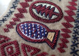 Quality Hand Made Embroidery Designs Patches , Military Uniforms Emboired Patches wholesale