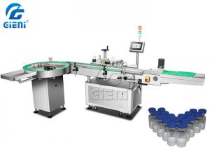Quality Lyophilized Powder Bottle Labeling Machine 20-90mm Cosmetic Glass Vial Labeling Machine wholesale