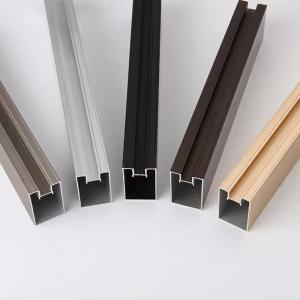 Quality Custom Extrusion Aluminum Profiles Section For Sliding Closet wholesale