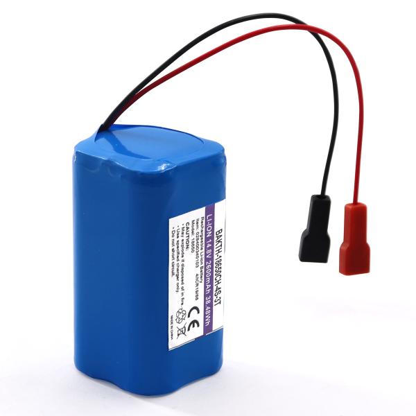 14.8V 2800mah BAKTH-1528 Lithium Ion Rechargeable Battery Pack Fit for Sweeper Vacuum Cleaner Robot Electric Bicycles