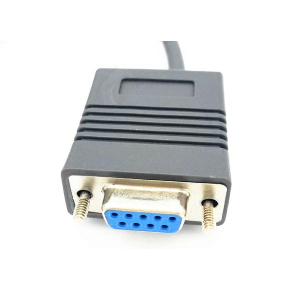 5M Coiled Symbol Barcode Scanner Cable RS232 DB9 PIN Female Connector One End