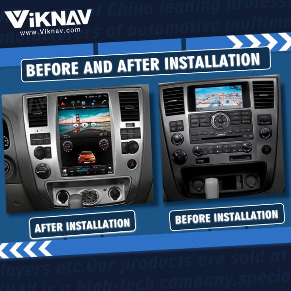 Viknav Android Auto Touch Screen Car Radio 12.1 inch For Nissan Armada 2009-2010 GPS Navigation Head Unit Video Player