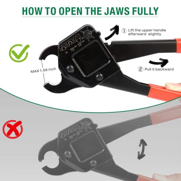 Ergonomic PEX Crimping Tool Lightweight For 1/2 Inch Copper Rings