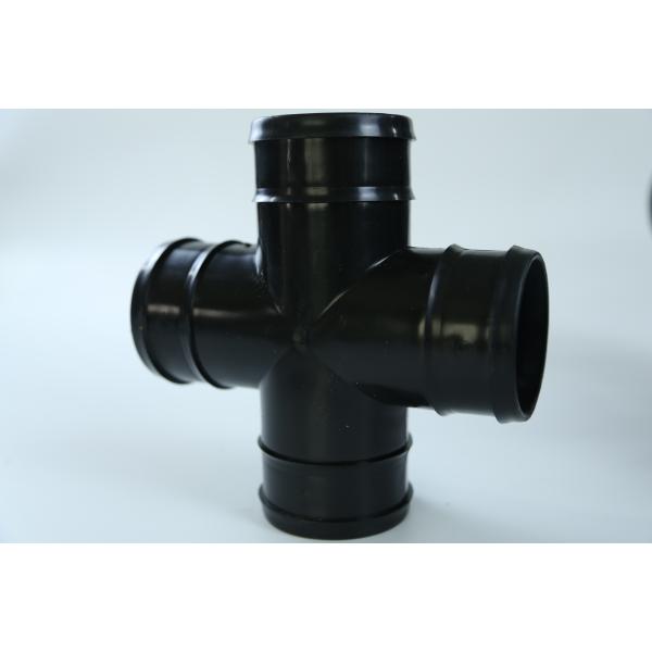 Cross Shape 1 2 Irrigation Tee Black Agricultural Irrigation Pipe Fittings