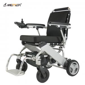 Quality Aluminium Alloy Folding Electric Wheelchair With Brushless Motor 180W*2 wholesale