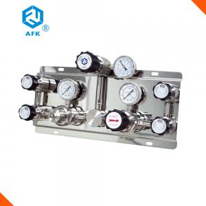 Quality 316 / Nickel Plated Brass Oxygen Control Panel , WL300 Argon Gas Manifold wholesale