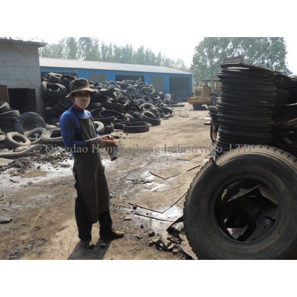 XKP-450 Tire Cracker Mill / Rubber Crusher For Reclaimed Rubber Production / Waste Tire Recycling Machine