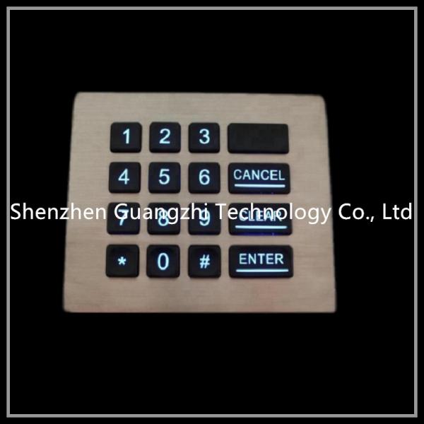 Cheap Vending Machine Backlit Numeric Keypad Customizable Layout Shake Proof for sale