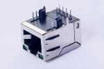1x1 Tab-UP Pulse Jack RJ45 LED Connector AutoMDIX 100 Base TX