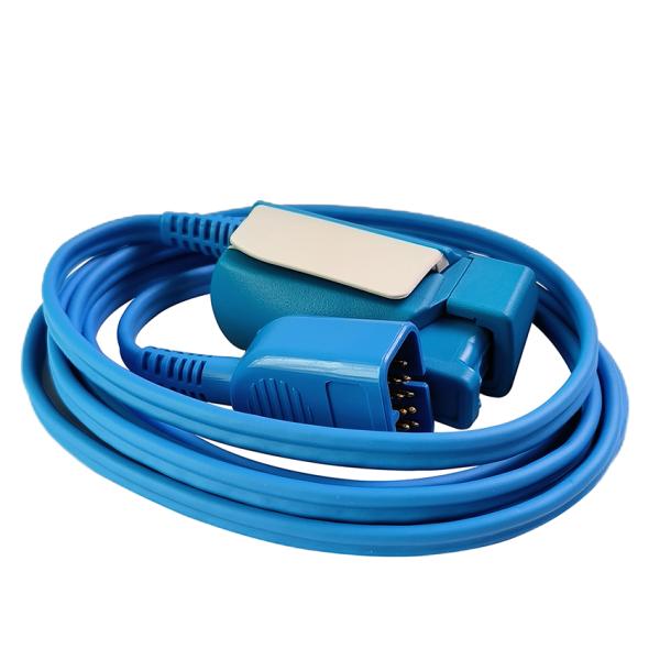 Original TL-201T Nihon Konden P225F Adult Finger Clip SpO2 Sensor TPU Blue