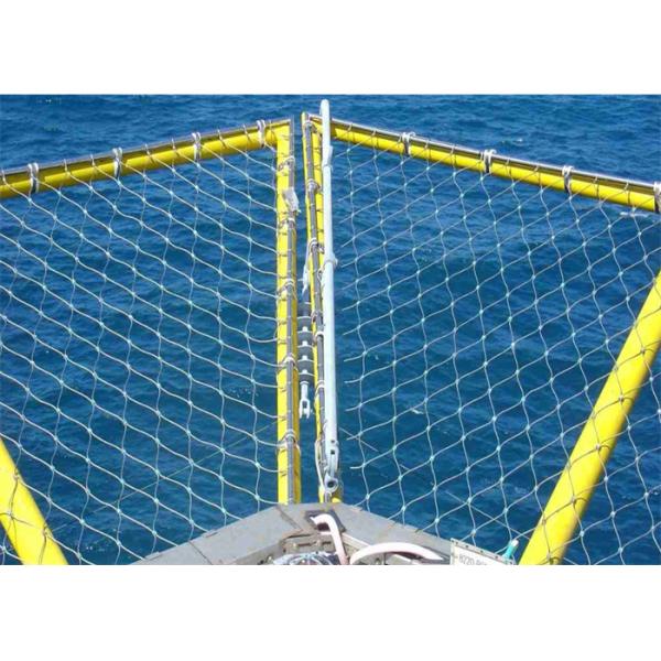 SS304 Diamond Hole Shape Woven Helideck Safety Net for delideck