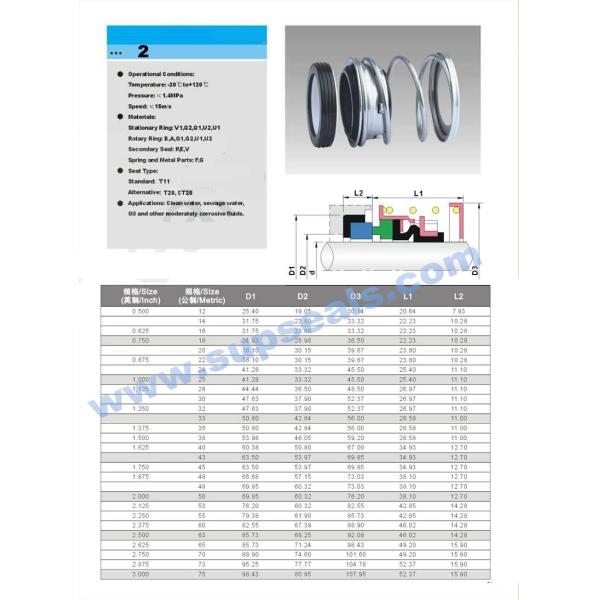 Aesseal P0204U Elastomer Bellows Seal
