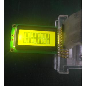 STN Yellow Green Character LCD Module ISO9001:2008 / ROHS Certificated