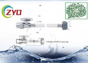 Quality CPVC Stop Valve Sink Water Supply Line , CE Flexible Plumbing Supply Lines wholesale