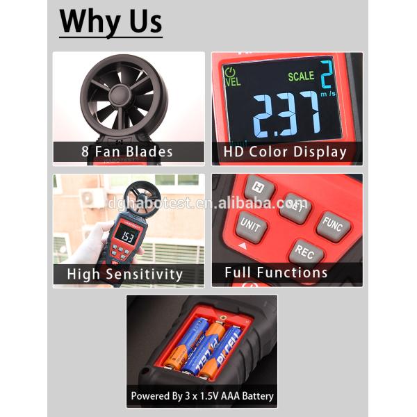 HT625A Handheld Digital Anemometer