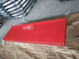Quality Red Corrugated Sheet Metal / High Hardness Corrugated Steel Roof Sheets wholesale