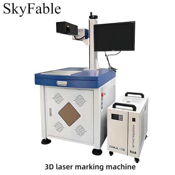 Cheap 【 3D Surface Laser Marking Machine 】 High precision dynamic focusing laser engraving machine suitable for metal/plastic/ceramic multi materials supporting relief marking of irregular surfaces for sale
