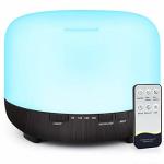 500ml Ultrasonic Diffusers with Remote Control and Adjustable Mist Mode&