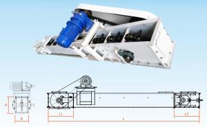 GSS Series Horizontal Scraper Conveyor Large Capacity With Wear Resistance Material
