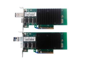 Quality Femrice 10Gbps Dual Port Unidirectional Transmit Gigabit Ethernet Server Adapter PCIe x8 SFP+ Slots Network Controller wholesale