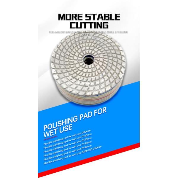 125mm Wet Polishing Pad for Polishing Granite Marble Stone Slab Resin Pads Advantage
