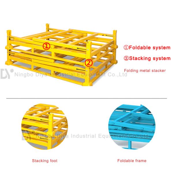 Metal Logistic Stacking Rack system in Assembly Workshop