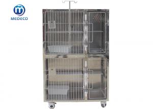Quality Stainless Steel High-Grade Pet Cat Cage With Middle High-Strength Acrylic Plate Design wholesale