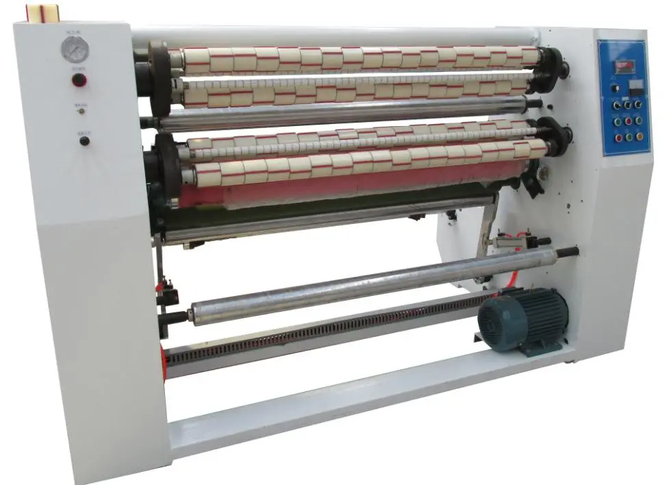 180m/min Double Function Automatic stationery BOPP Clear Tape Slitter Rewinder Machine
