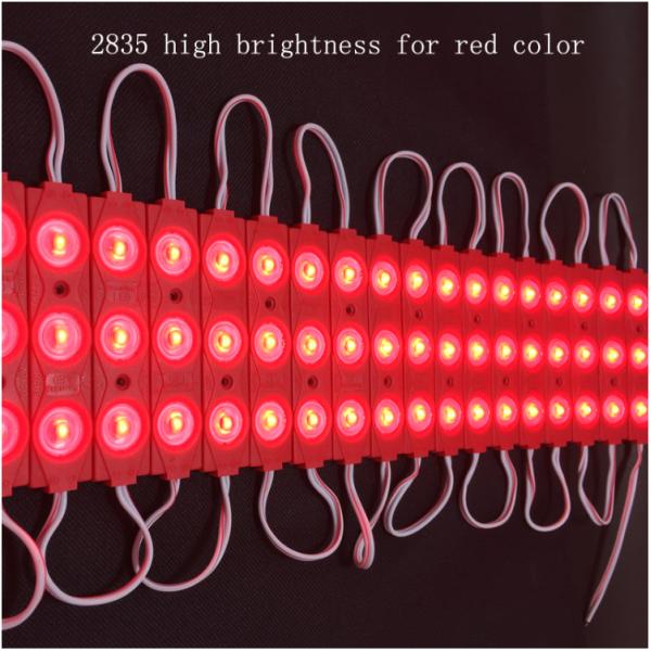 3 Chips 2835 LED Module Lights / Color Changing Outdoor LED Module IP67 With Lens