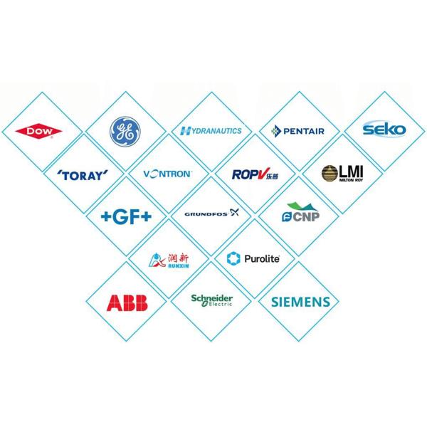 1000LPH Drinking Water RO System Single Stage Reverse Osmosis FRP