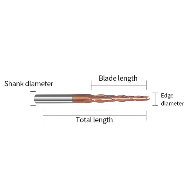 CNC 8mm 3d Carving Bits Ball Nose R0.25 R0.5 Milling Drill Bit Wood Carving