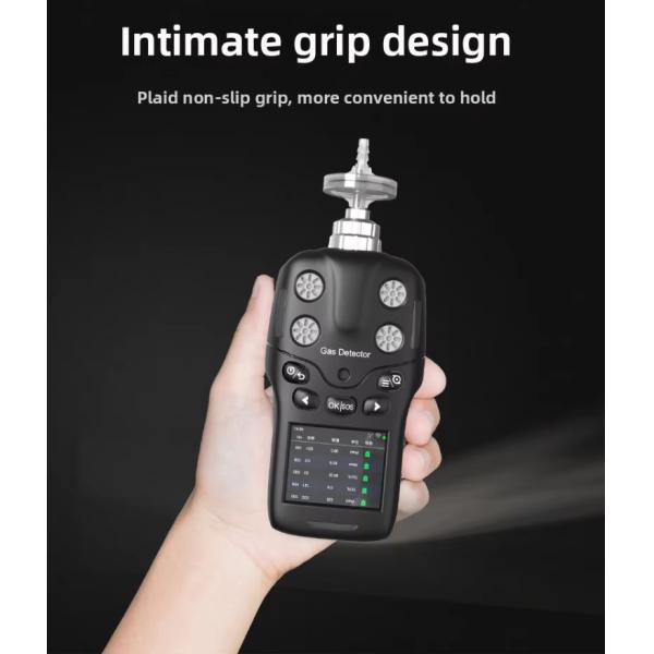 Multi Alarm Safety Portable Multi Gas Detector With 2.4 Inch LCD Screen And Plug Play Digital Sensors