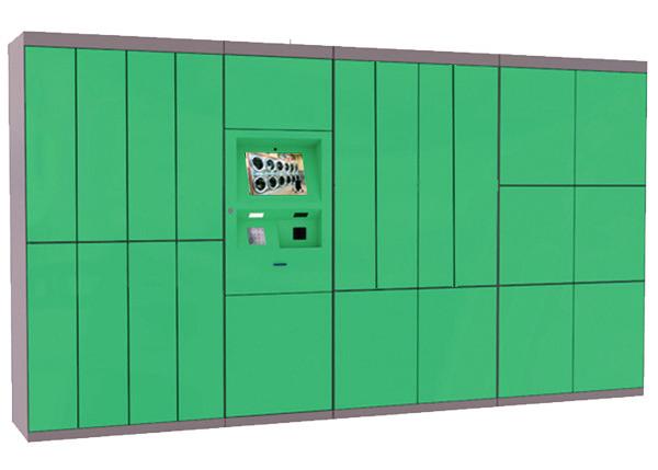Cheap Touch Screen Smart Laundry Locker For 24/7 Dry Clean Service With SMS Sending Function for sale