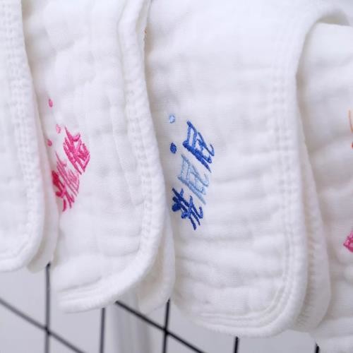 Extra Soft Cotton Muslin Face Washcloths 6 Layer Natural For Girls / Boys