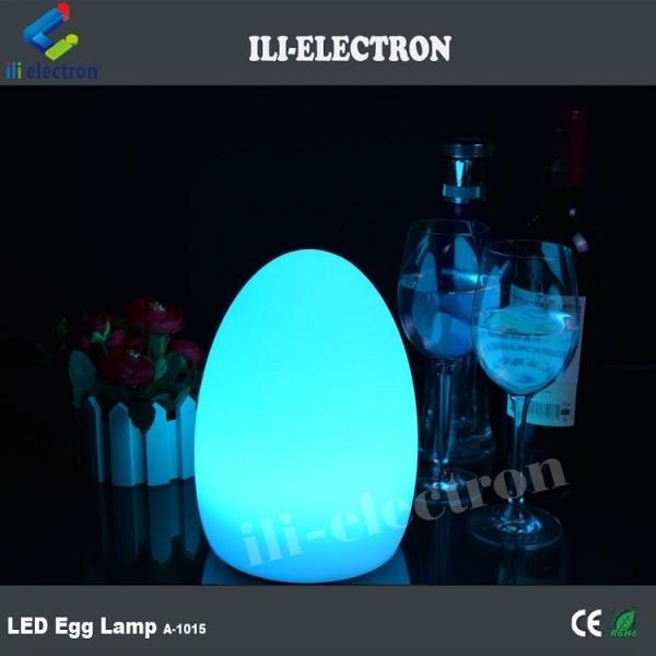 egg shape plastic led table lamp