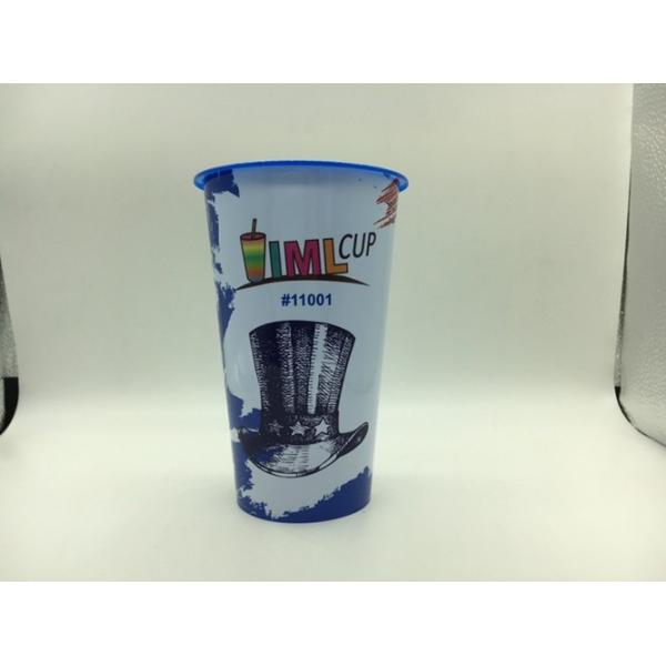Iml Plastic 3D Lenticular Cup In-Mould Label Multicolour SGS Certification